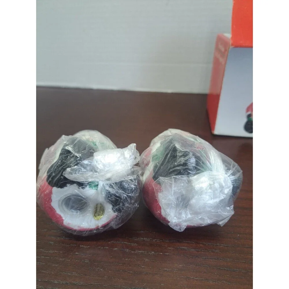 Set Of Porcelain Santa Salt And Pepper Shakers